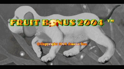 Fruit Bonus 2004 (Version 1.5R, set 1) Title Screen